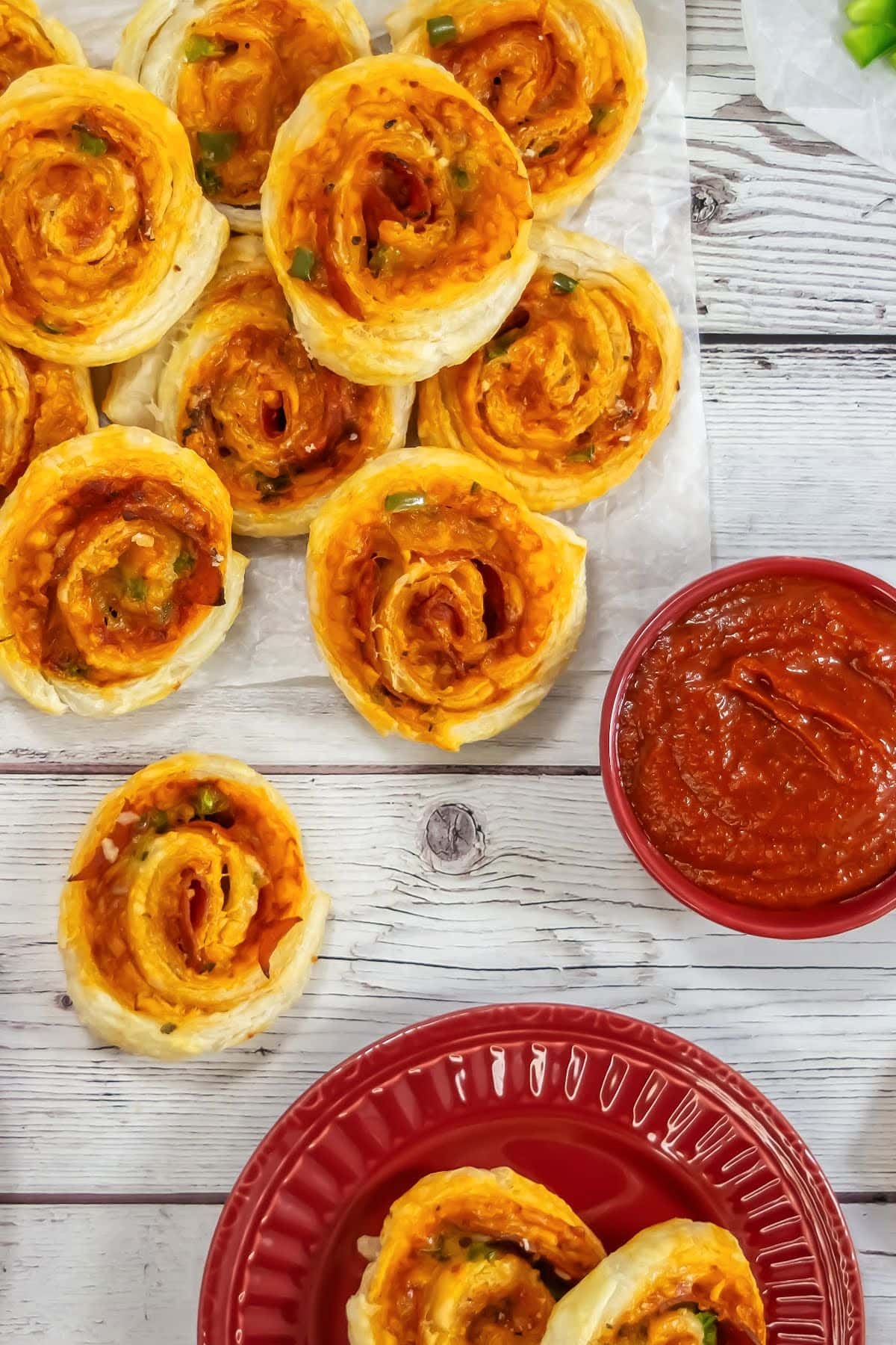 Pizza pinwheels