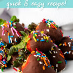 Chocolate strawberries quick & easy recipe!