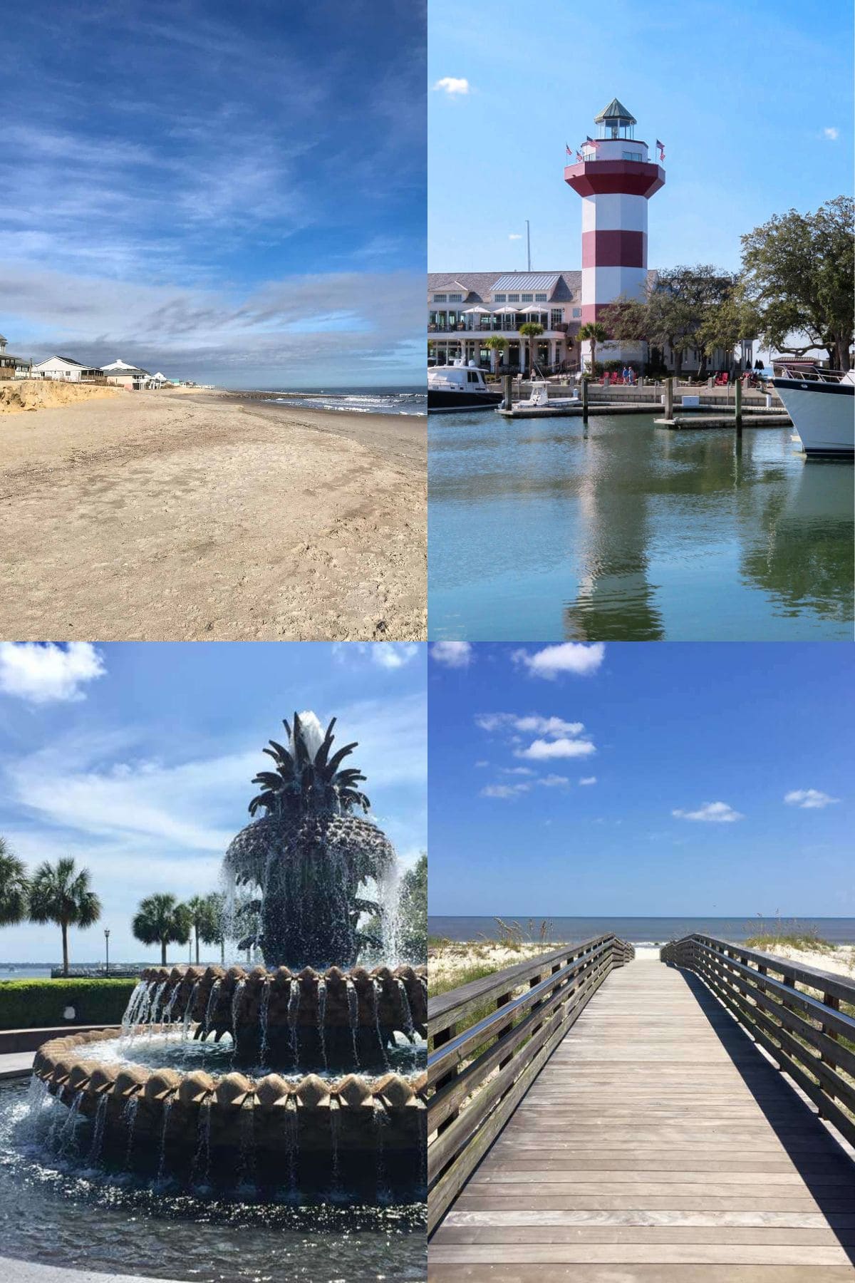 Day trip destinations from Savannah, GA: Hilton Head Island, Charleston, Jekyll Island, Edisto Beach.