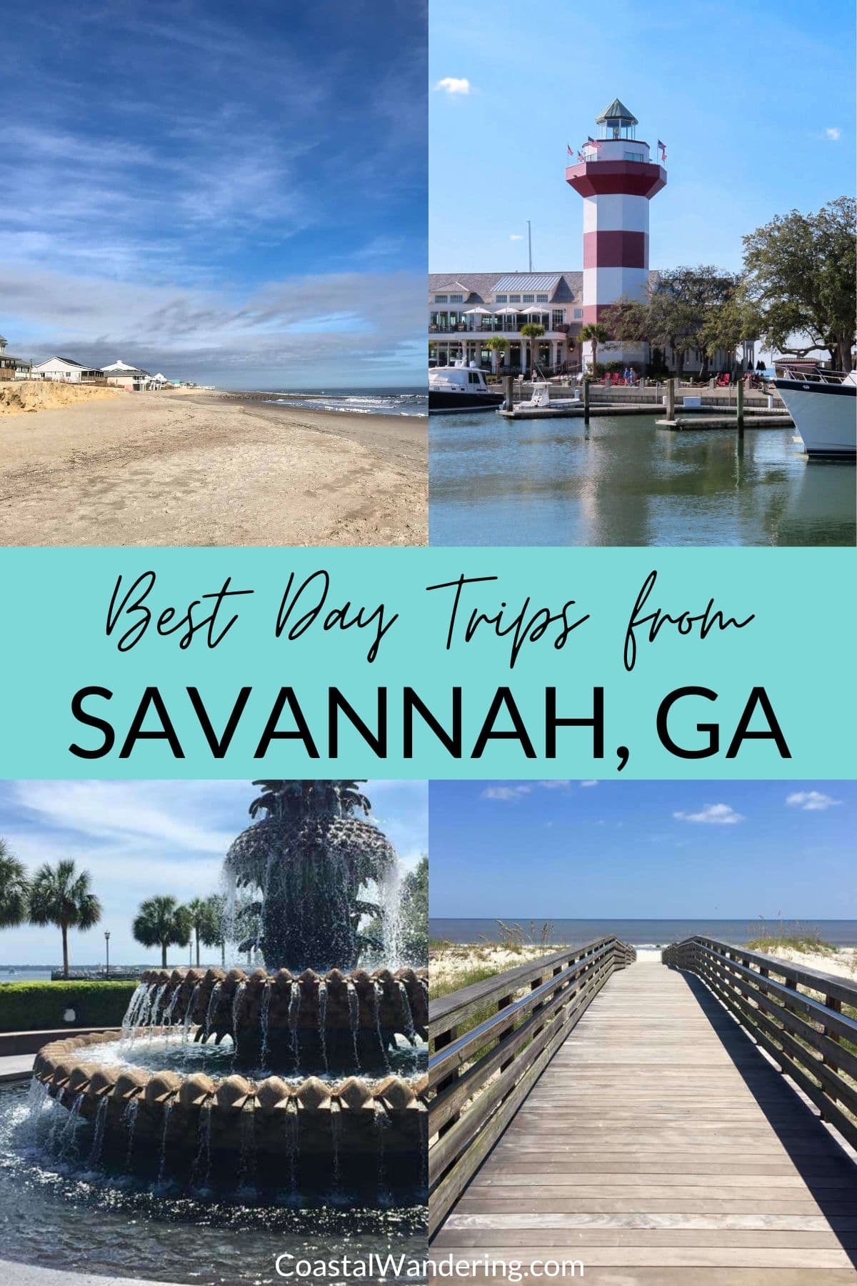 Best day trips from Savannah, GA: Hilton Head Island, Charleston, Jekyll Island, and Edisto Beach.