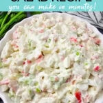 Easy crab salad recipe you can make in minutes!