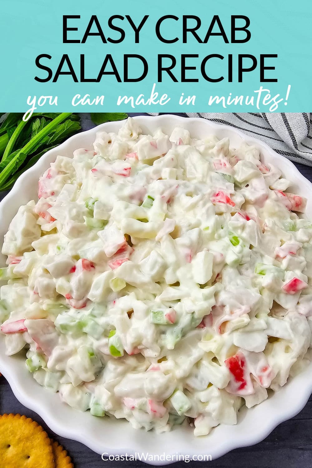 Easy crab salad recipe you can make in minutes!