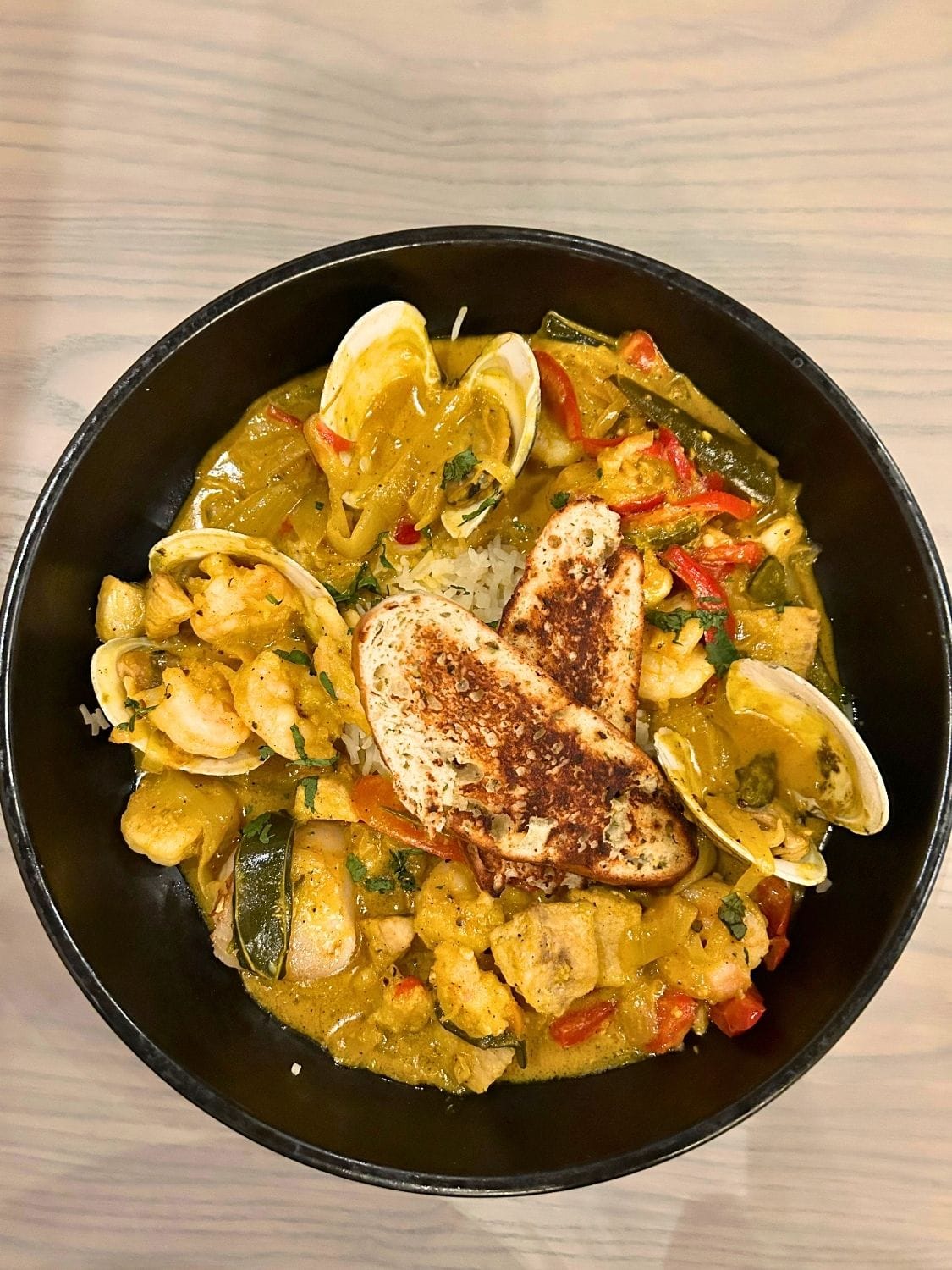 Brazilian Fish Stew at Benny's Hilton Head.
